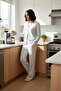 Women's Camisole Knitted Pajamas Set Comfortable Sleep Daily Use for Winter Seasons - 3