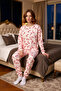 Women's Winter New Year's Printed Cotton Pajama Set Comfortable Use for Daily - 3