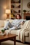 Women's Winter Wellsoft Pajamas Set Hooded Pipe Leg Comfortable Home Wear Set Long Lasting Modern Style