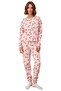 Women's Winter New Year's Printed Cotton Pajama Set Comfortable Use for Daily - 4