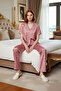 Women's Heart Knitted Pajama Set Comfortable Stylish Short Sleeve Regular Fit Premium Quality Distinguished Material - 3