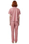 Women's Heart Knitted Pajama Set Comfortable Stylish Short Sleeve Regular Fit Premium Quality Distinguished Material - 5