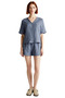 Women's V-Neck Short Sleeve Cotton Muslin Pajamas Set Distinguished Material Perfect Fit Special Design - 5