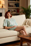Women's Regular Fit Short Sleeve 100% Cotton Cat Pajama Set Quality Craftsmanship Comfortable Use