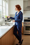 Women's Heart Pajama Set 100% Cotton Winter Comfortable Sleep Set Elegant Design and Stylish - 2