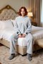 Women's Winter Wellsoft Pajamas Set Hooded Pipe Leg Comfortable Home Wear Set Long Lasting Modern Style - 4