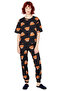 Women's 100% Cotton Pajama Set with Teddy Bear Comfortable Pipe Leg Lounge Wear High Quality - 4