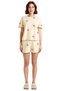 Women's Summer Short Sleeve Floral Shorts Pajamas Set Viscose Knitted Comfortable Home Wear for Daily Use - 5