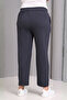 Women's Plus Size Tie-Waist Button Detail Luxury Soft Stretchy Fabric Pants - 6
