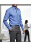 Long Sleeve Pocketless Striped Slim Fit Men's Shirt - 2