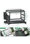Black 2-Tier Dish Rack - 6
