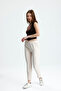 Bell Fabric Pocket High Waist Elastic Carrot Trousers - 4