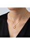 Gold Heart-Shaped Zircon Stone Necklace | Special Boxed