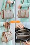 Women's Polo 4-Compartment Chain Detail Long Crisscross Straps & Clutch Bag (24x19 CM) - 2