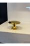 Metal Mushroom Button Handle Gold Cabinet Door Modern Drawer Tv Unit Furniture Single Hole Gold - 7