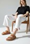 Anatomical Natural Cork Sole Genuine Leather Slippers - 3