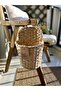 Wicker Mailbox Wall Flower Pot Newspaper Bookshelf Wicker Wooden Basket Decorative - 5
