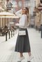 Pleated Skirt with Elastic Waist - Color Anthracite (Standard Size) (50 Pieces) - 6