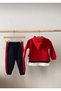 Brklyn Written Hooded 3 Thread Raised Baby Boy Set - 6