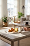 Travertine 25 cm Matte Gold Two-Tier Presentation Plate - 4