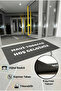 Door Mat 50X90Cm Non-Slip Base Personalized to the Company Gray Color Digital Printed - 3