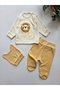 100% Cotton 0-3 Months Newborn Baby Hospital Release Set of 3 / Bodysuit Set - 2
