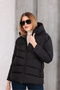 Hooded Waterproof Wind-Resistant Inflatable Jacket with Fleece and Fur Inside - 3