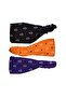 Anchor Patterned Elastic Parachute Model Hair Band Colorful Set - 3