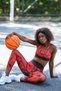 Slim Fit Zebra Pattern Extra High Waist Diving Fabric Sports Leggings - 2