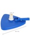 Blue Triangular Vinyl Pool Vacuum Head, Weighted Swimming Pool Vacuums for Above Ground & Inground P - 5