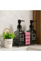 Modern Glass Double Liquid Soap Dispenser & Detergent Dispenser Set - 500 ml Glass Soap Dispenser, with Metal Stand - 3