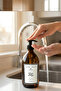 Modern Amber Glass Liquid Soap Bottle 500 ml Soap Dispenser Hand Wash - 3