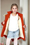 Girl's Hooded Inner Fleece Lined Comfortable Thick Winter Coat - 2