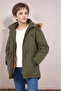 Boy's Winter Thick Inner Fleece Long Parka Model Coat - 2