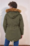 Boy's Winter Thick Inner Fleece Long Parka Model Coat - 5