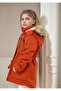 Girl's Hooded Inner Fleece Lined Comfortable Thick Winter Coat - 3