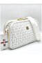 justpolo women's white 5-compartment two-strap shoulder and crossbody bag