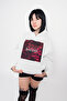 Baddie Printed Oversized Unisex White Hoodie