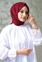 Cotton Jazz Shawl Claret Red - 3