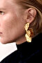 Large Size Flower Figure Women's Steel Earrings 6 cm