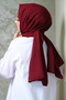 Cotton Jazz Shawl Claret Red - 2