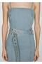 Denim Dress with Belt - 8