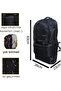 Gusseted Large Volume Multi-Compartment Waterproof Mountaineer Bag Black Camper Travel Backpack 55+10liters - 4