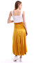 8501408 Velvet Pleated Skirt Mustard - 7