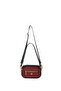Claret Red-Navy Blue Women's Messenger Bag Us23676