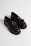 Women's Brown Faux Leather Stylish Tassel Detailed Thick Soled Comfortable Loafer Shoes - 5