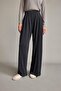 Wide Leg Modal Trousers with Elastic Waist F8507Ax25Sm - 4