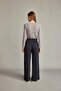 Wide Leg Modal Trousers with Elastic Waist F8507Ax25Sm - 6