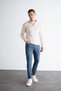 Chino Canvas Pants Slim Fit Slim Fit Cotton Stretchy Narrow Leg C9441Ax24Au - 2