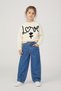 Girls Boys Children's Adjustable Waist Straight Leg Comfortable Fit Jean Pocket Denim Pants - 3